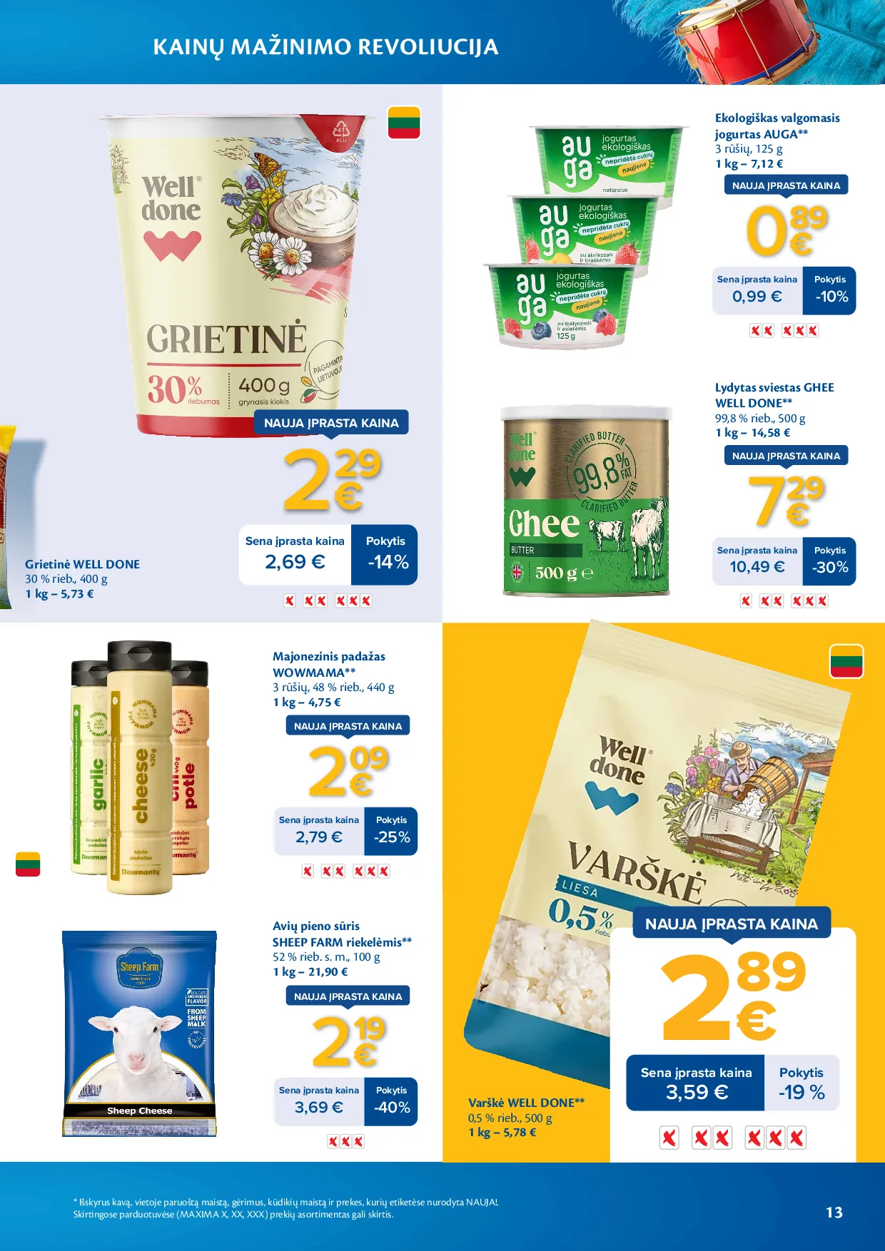 Maxima kainų mažinimo revoliucija – 13 psl.