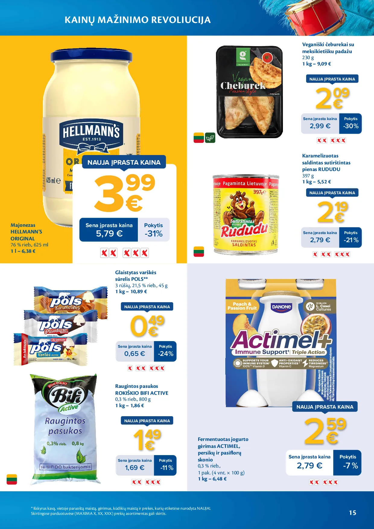 Maxima kainų mažinimo revoliucija – 15 psl.