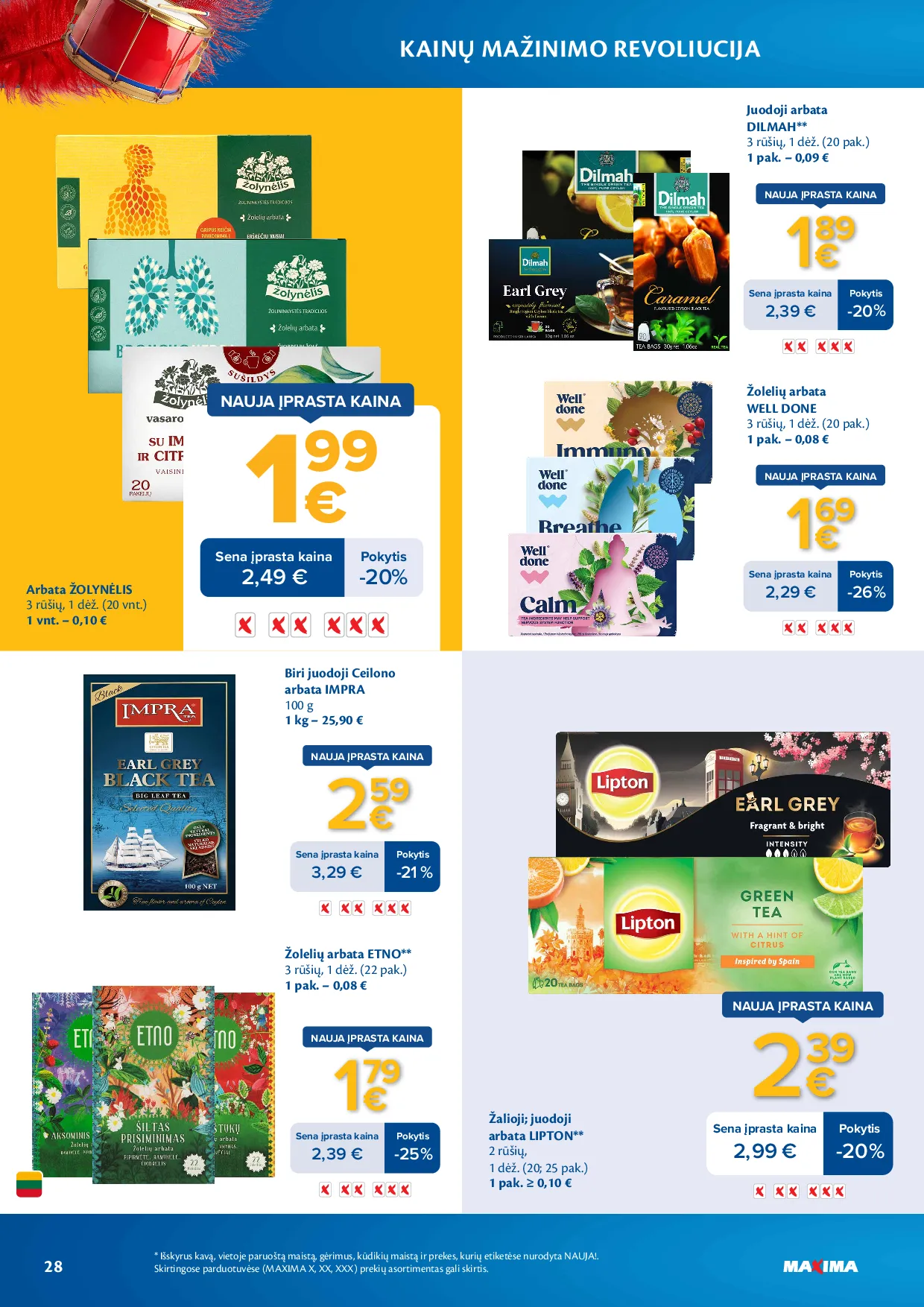Maxima kainų mažinimo revoliucija – 28 psl.