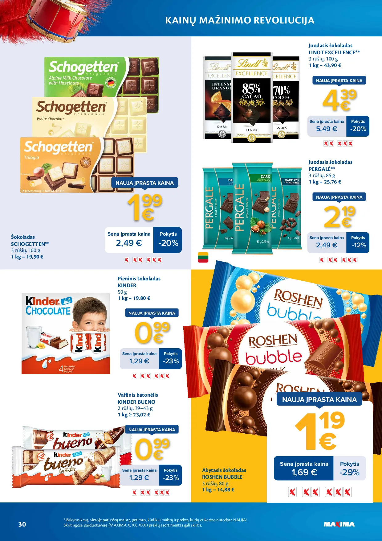 Maxima kainų mažinimo revoliucija – 30 psl.