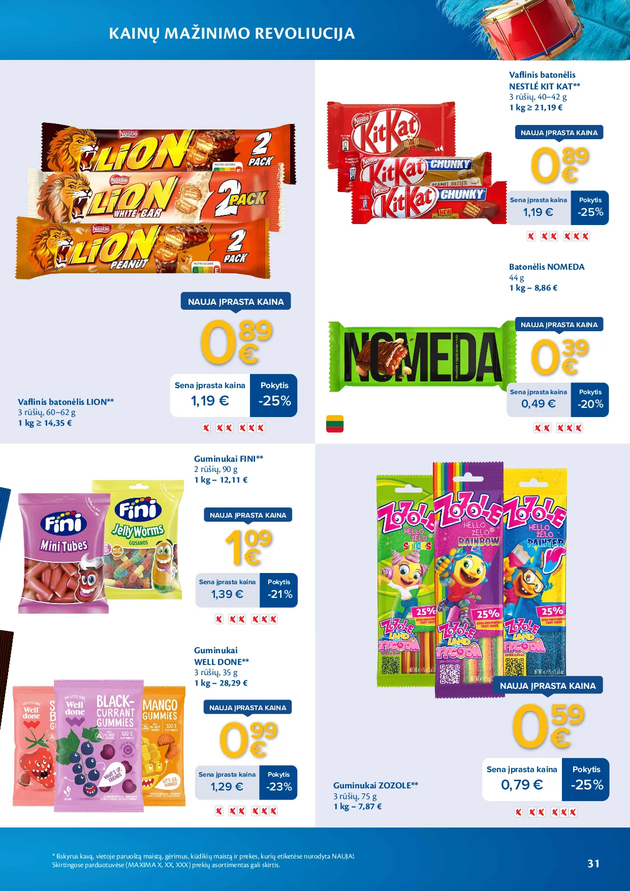 Maxima kainų mažinimo revoliucija – 31 psl.