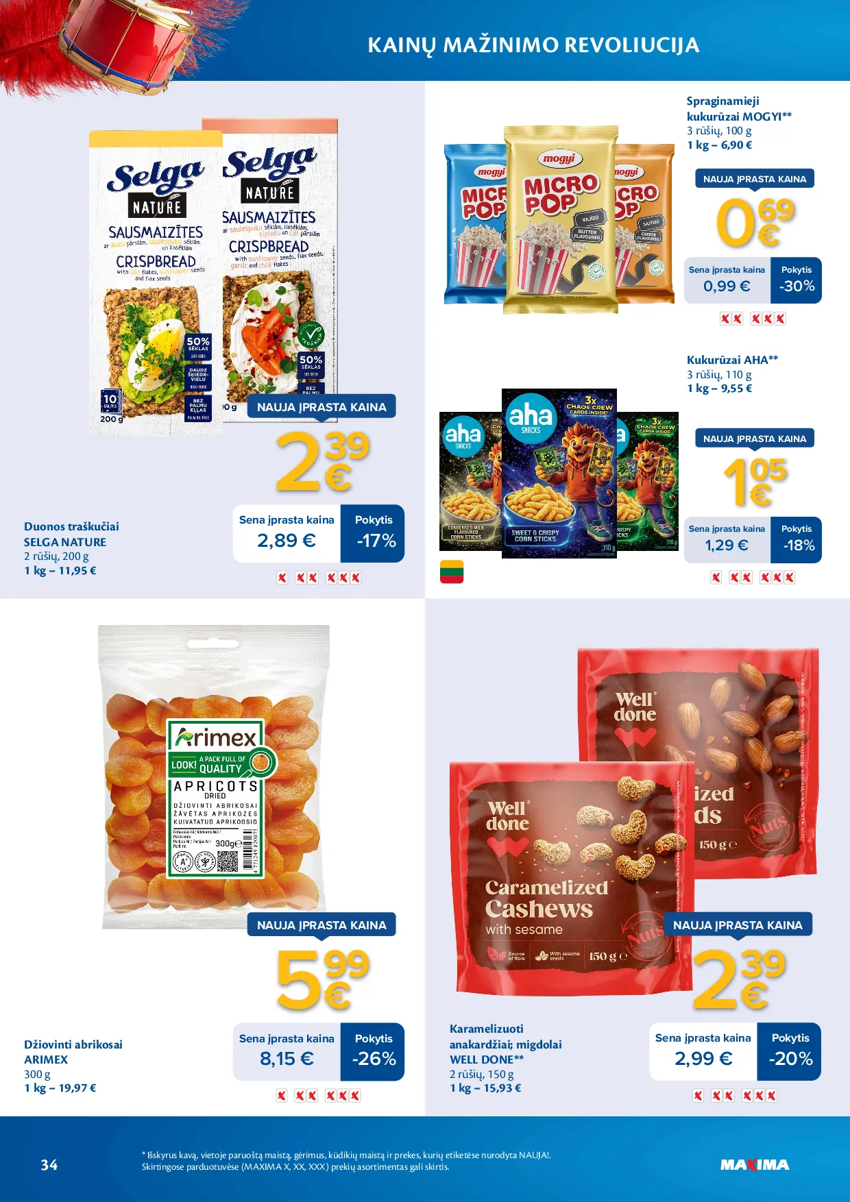 Maxima kainų mažinimo revoliucija – 34 psl.