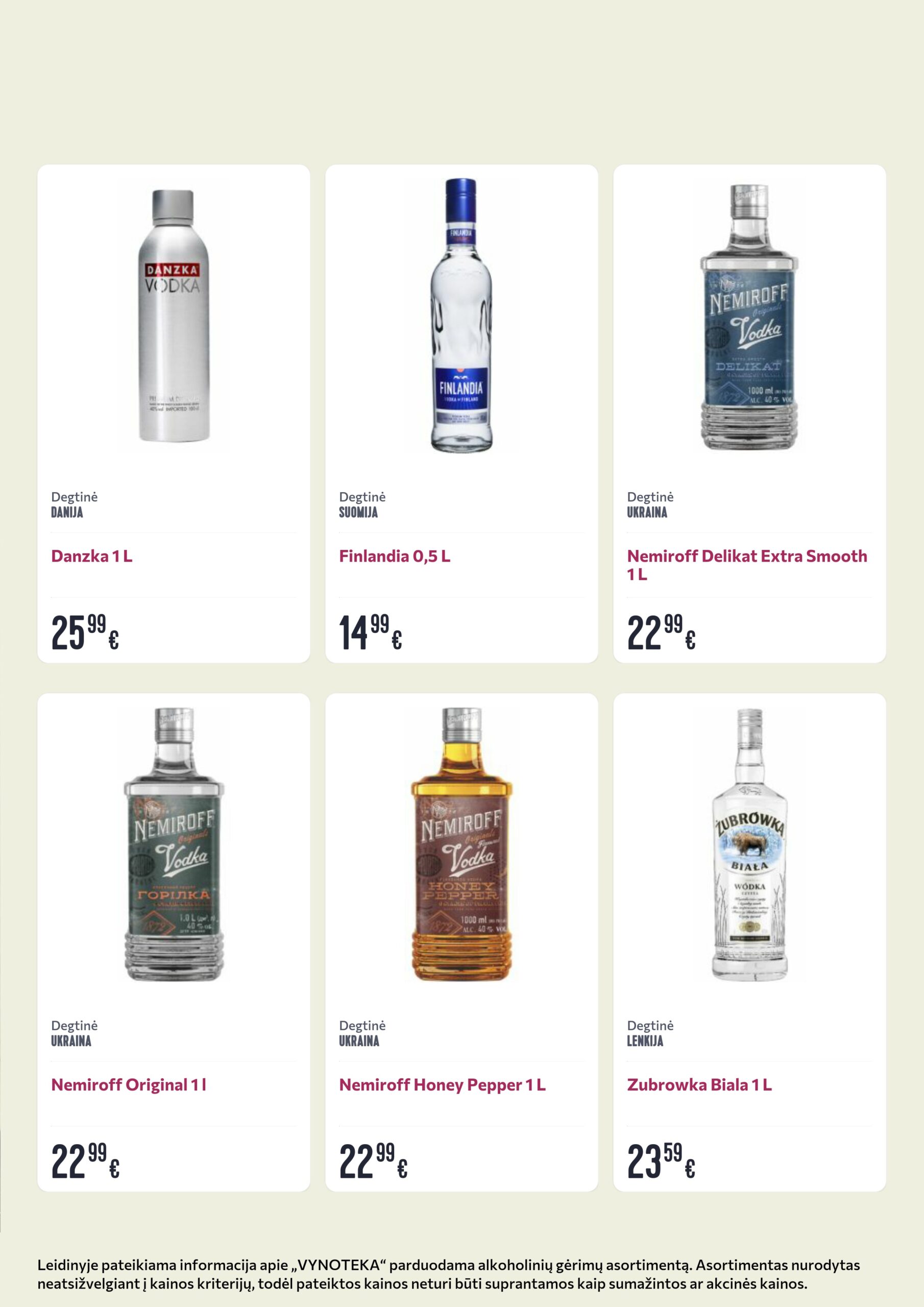 Vynoteka leidinys (gėrimų) – 23 psl.