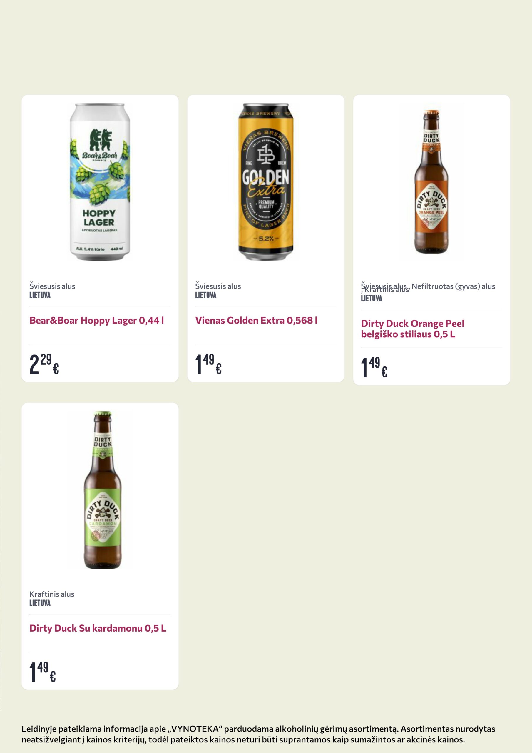 Vynoteka leidinys (gėrimų) – 20 psl.