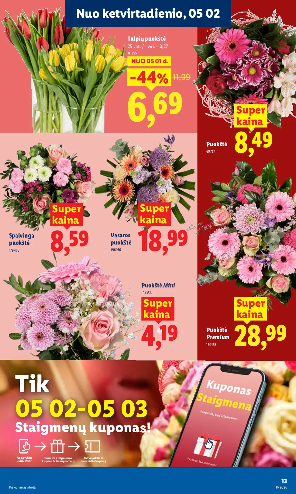 Lidl akcijos šią savaitę. Galioja nuo 2026-04-27 iki 2026-05-03 – 13 psl.