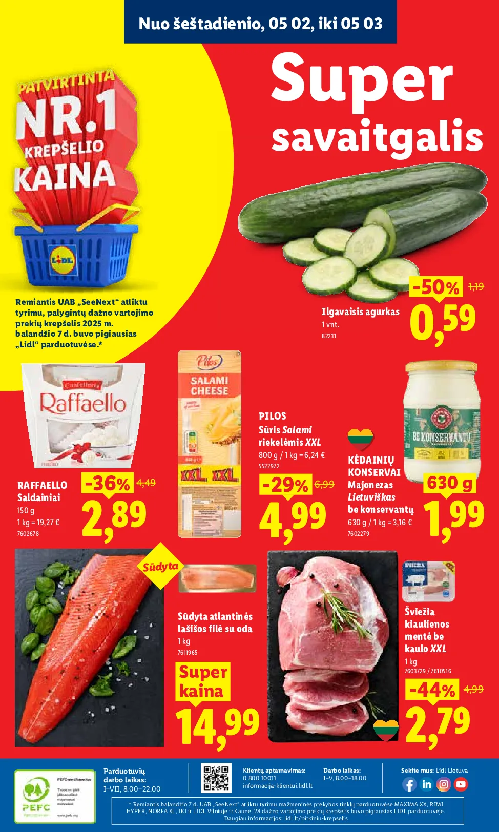 Lidl akcijos šią savaitę. Galioja nuo 2026-04-27 iki 2026-05-03 – 38 psl.