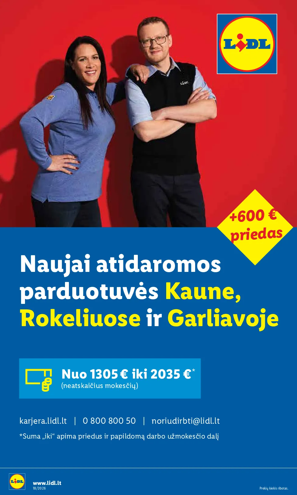 Lidl akcijos šią savaitę. Galioja nuo 2026-04-27 iki 2026-05-03 – 6 psl.
