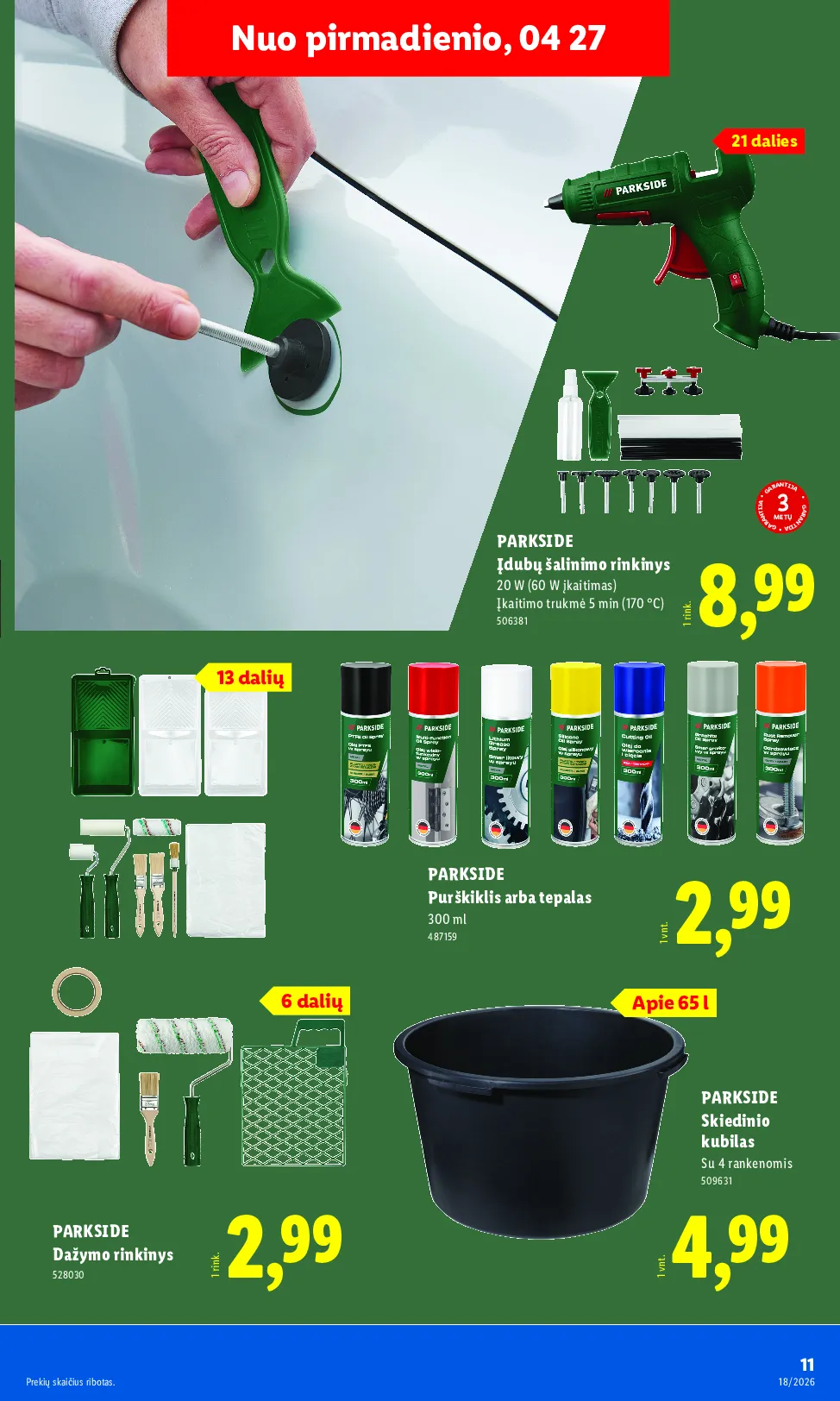 Lidl akcijos šią savaitę. Galioja nuo 2026-04-27 iki 2026-05-03 – 11 psl.