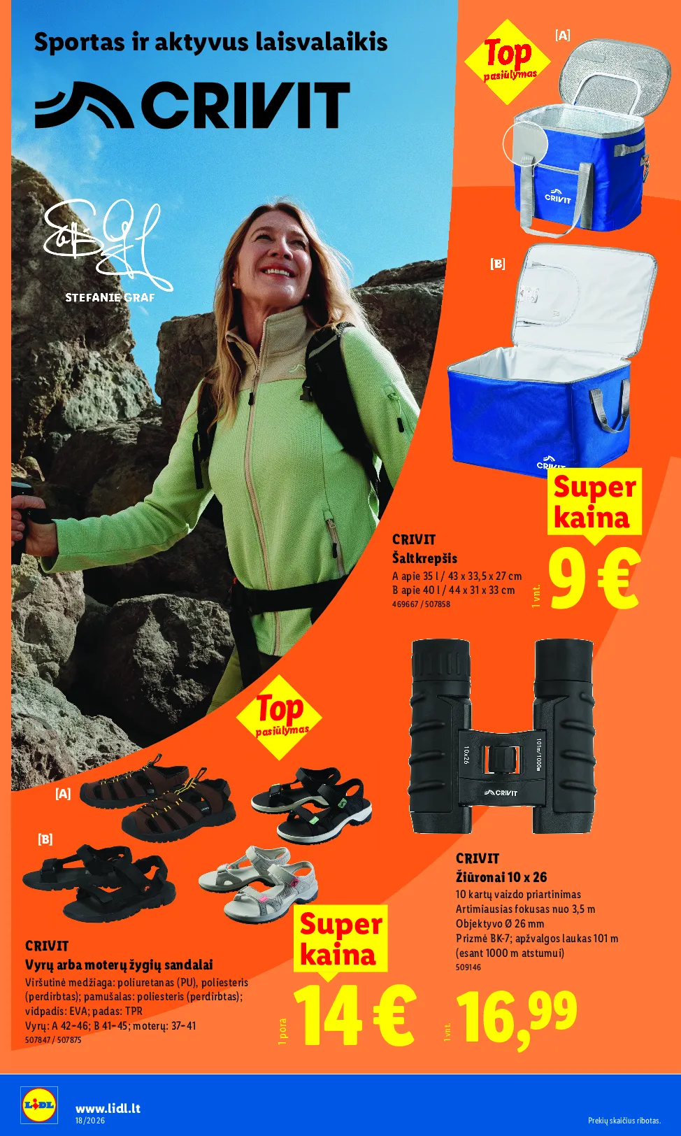 Lidl akcijos šią savaitę. Galioja nuo 2026-04-27 iki 2026-05-03 – 16 psl.