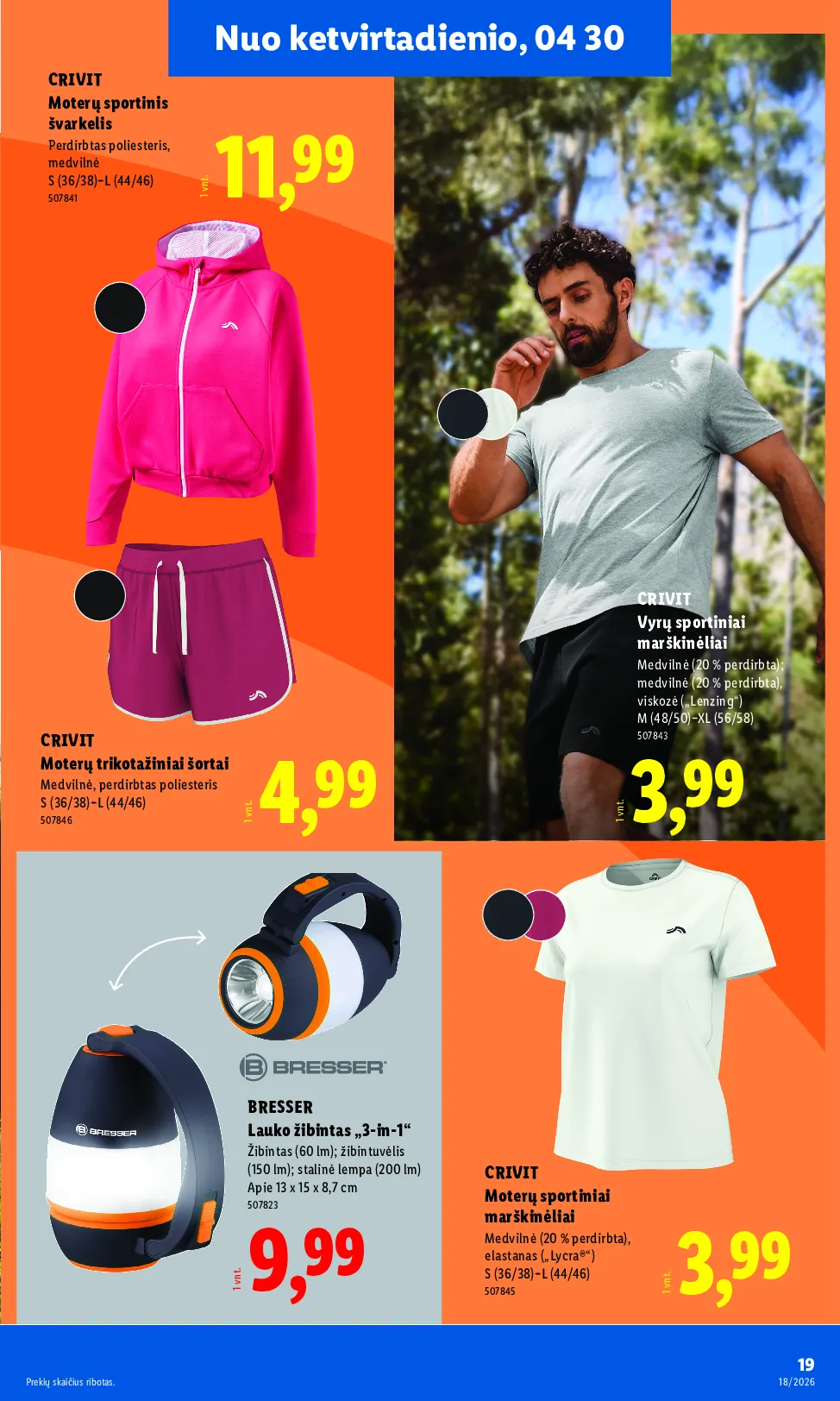 Lidl akcijos šią savaitę. Galioja nuo 2026-04-27 iki 2026-05-03 – 19 psl.