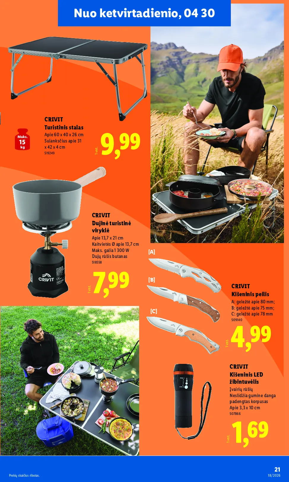 Lidl akcijos šią savaitę. Galioja nuo 2026-04-27 iki 2026-05-03 – 21 psl.