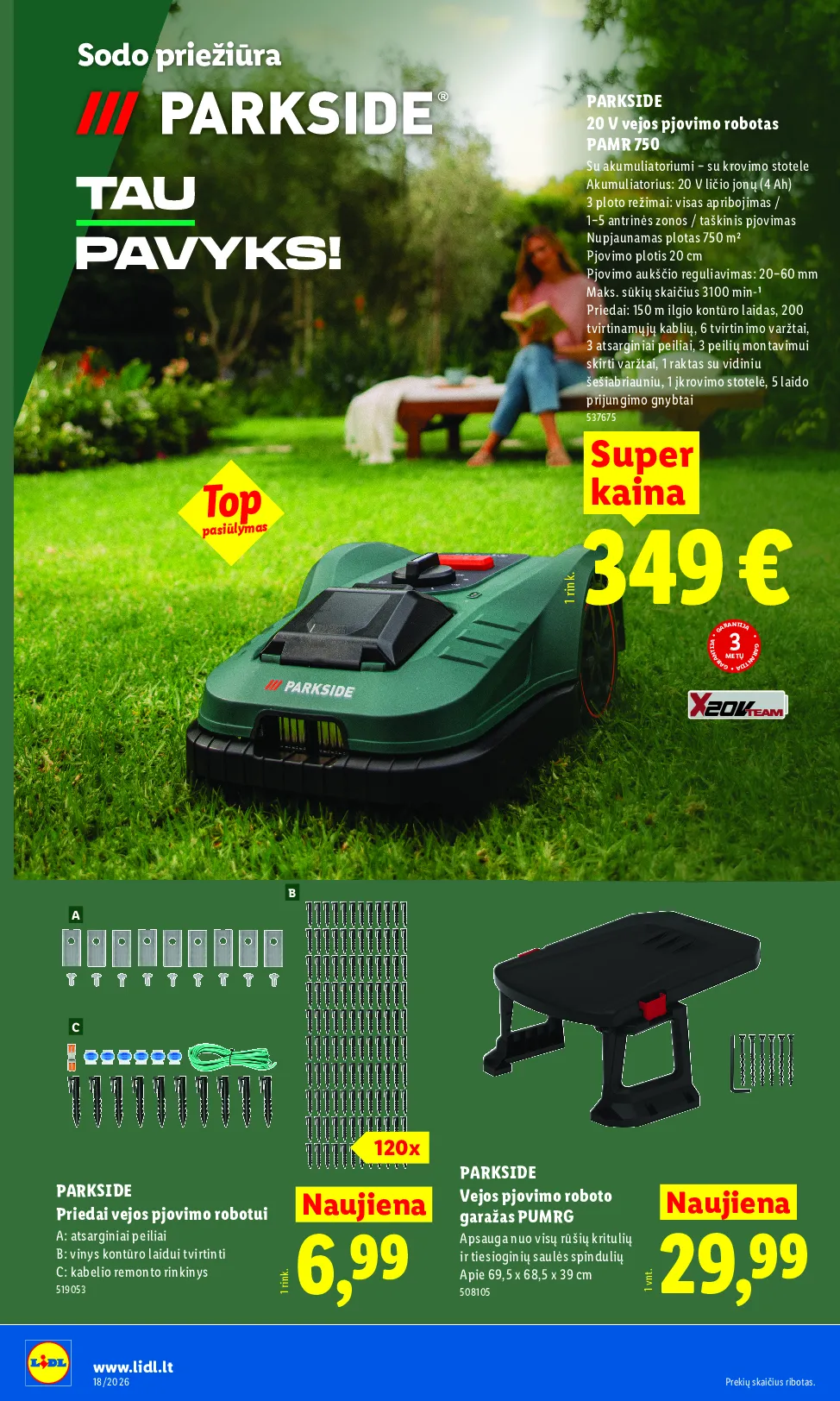 Lidl akcijos šią savaitę. Galioja nuo 2026-04-27 iki 2026-05-03 – 24 psl.