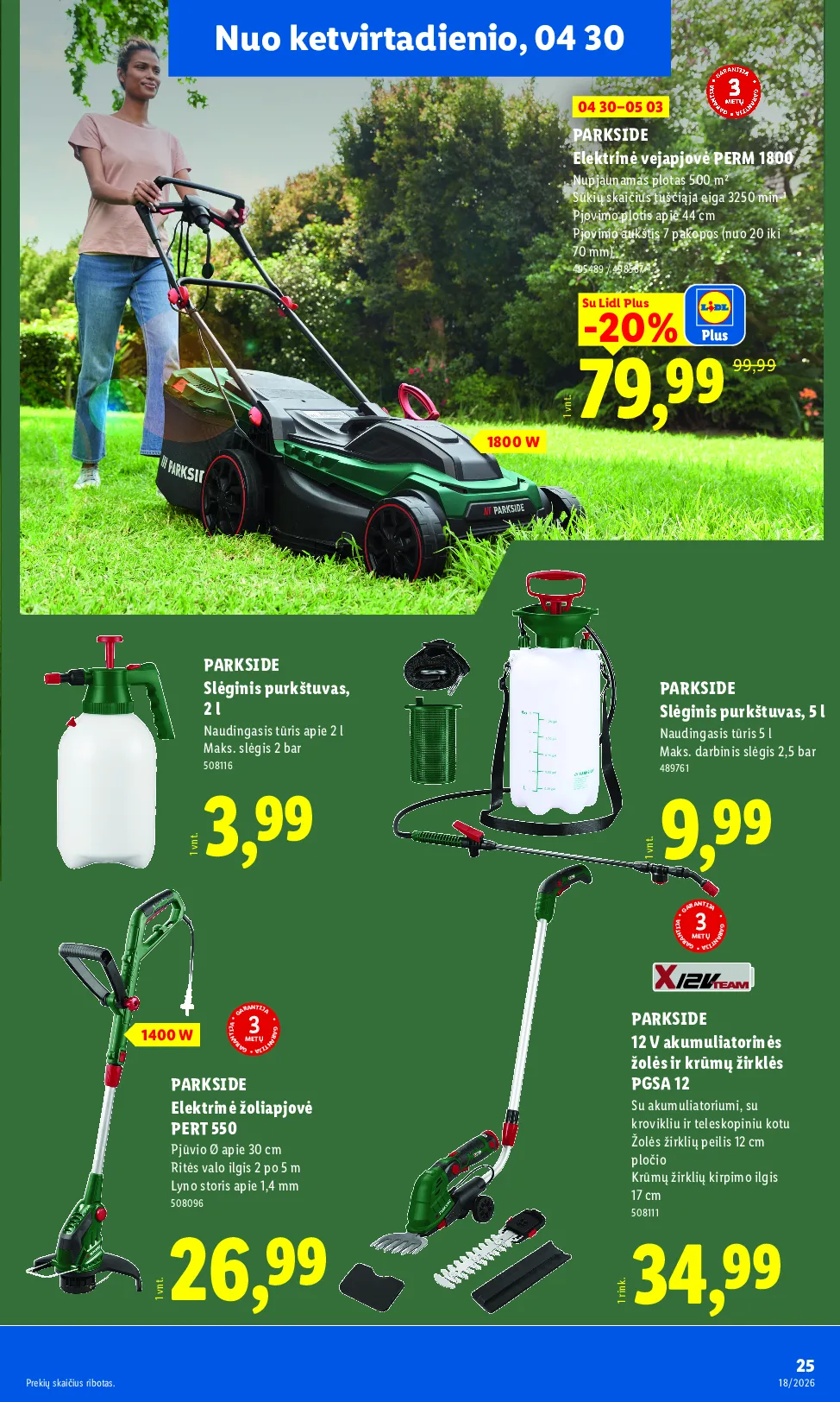 Lidl akcijos šią savaitę. Galioja nuo 2026-04-27 iki 2026-05-03 – 25 psl.