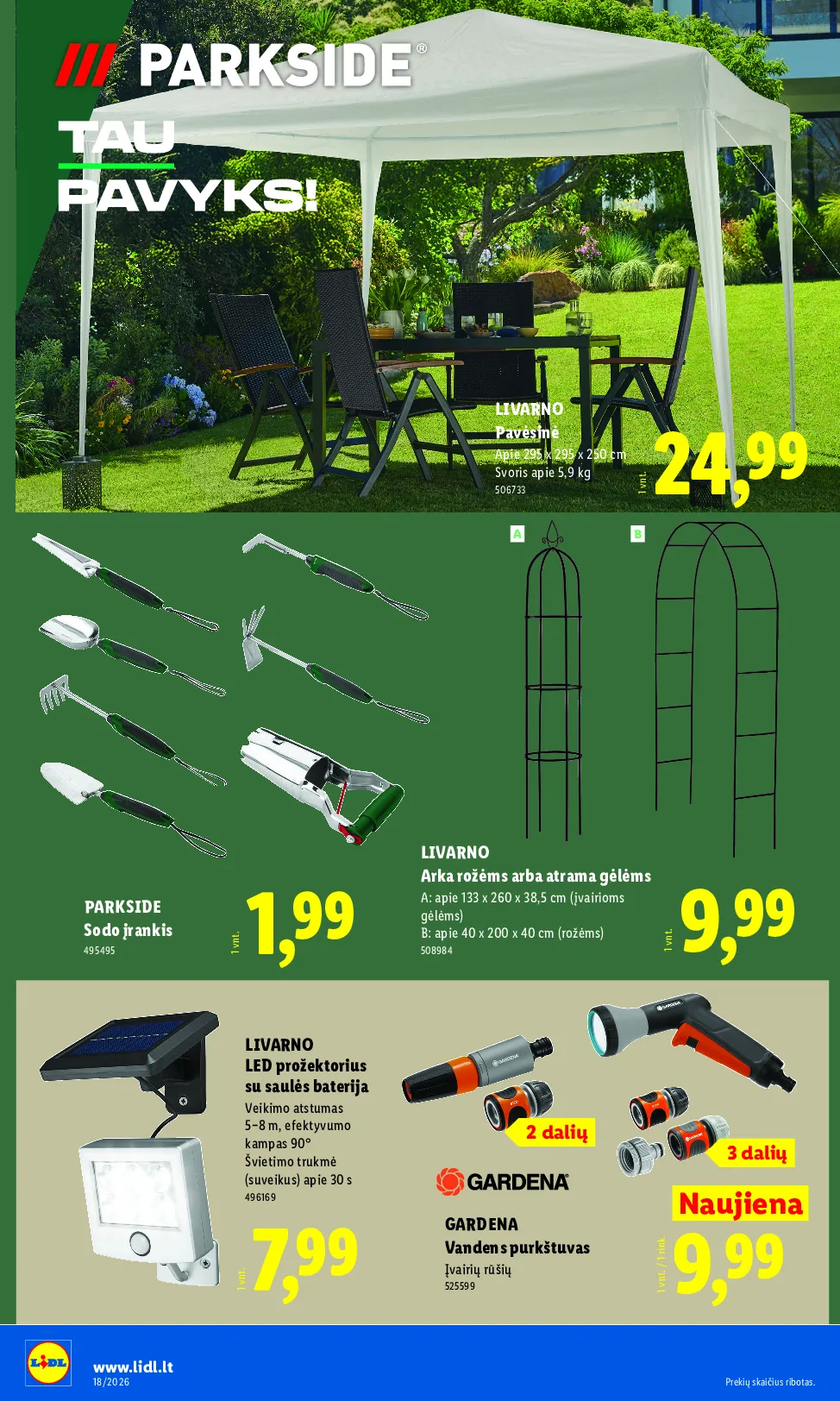 Lidl akcijos šią savaitę. Galioja nuo 2026-04-27 iki 2026-05-03 – 26 psl.