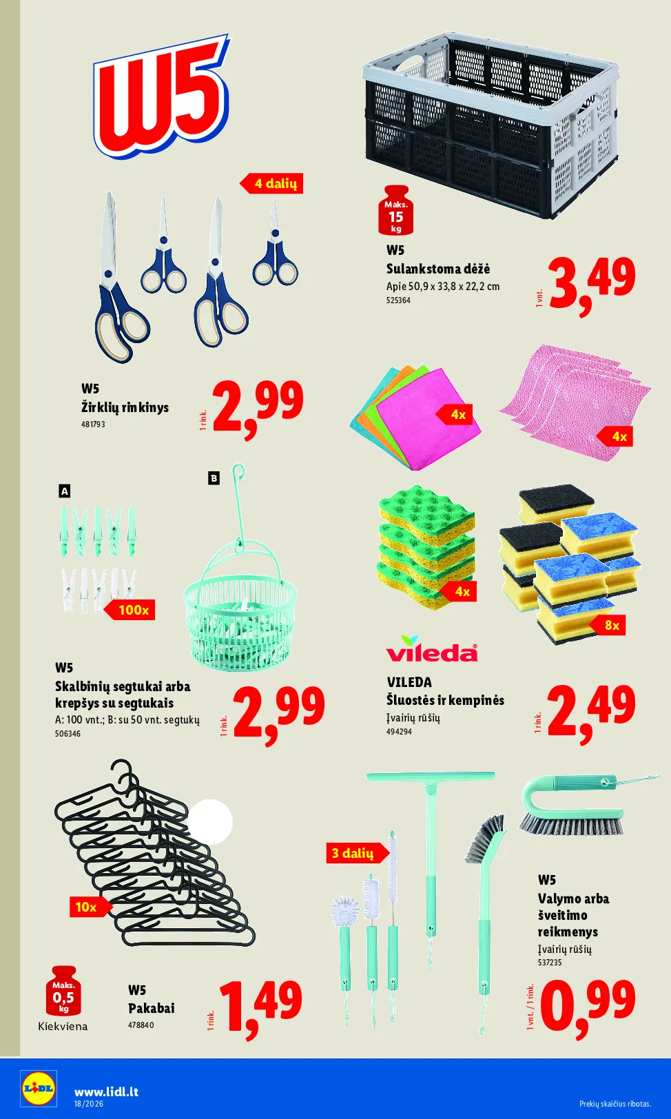 Lidl akcijos šią savaitę. Galioja nuo 2026-04-27 iki 2026-05-03 – 4 psl.