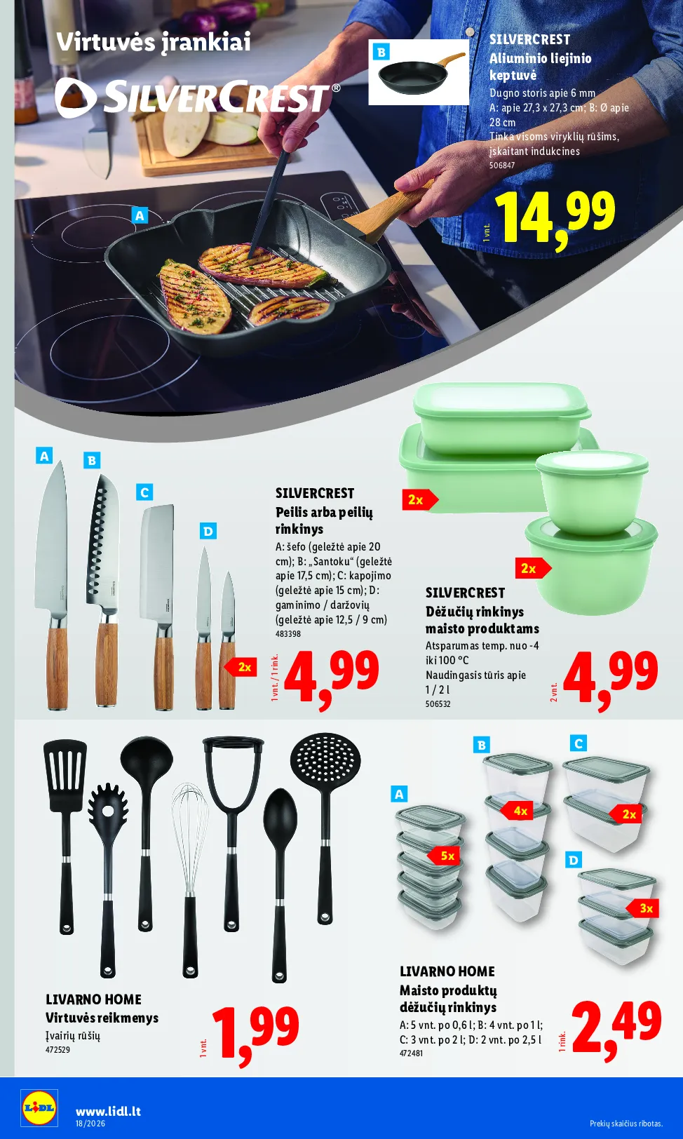 Lidl akcijos šią savaitę. Galioja nuo 2026-04-27 iki 2026-05-03 – 6 psl.