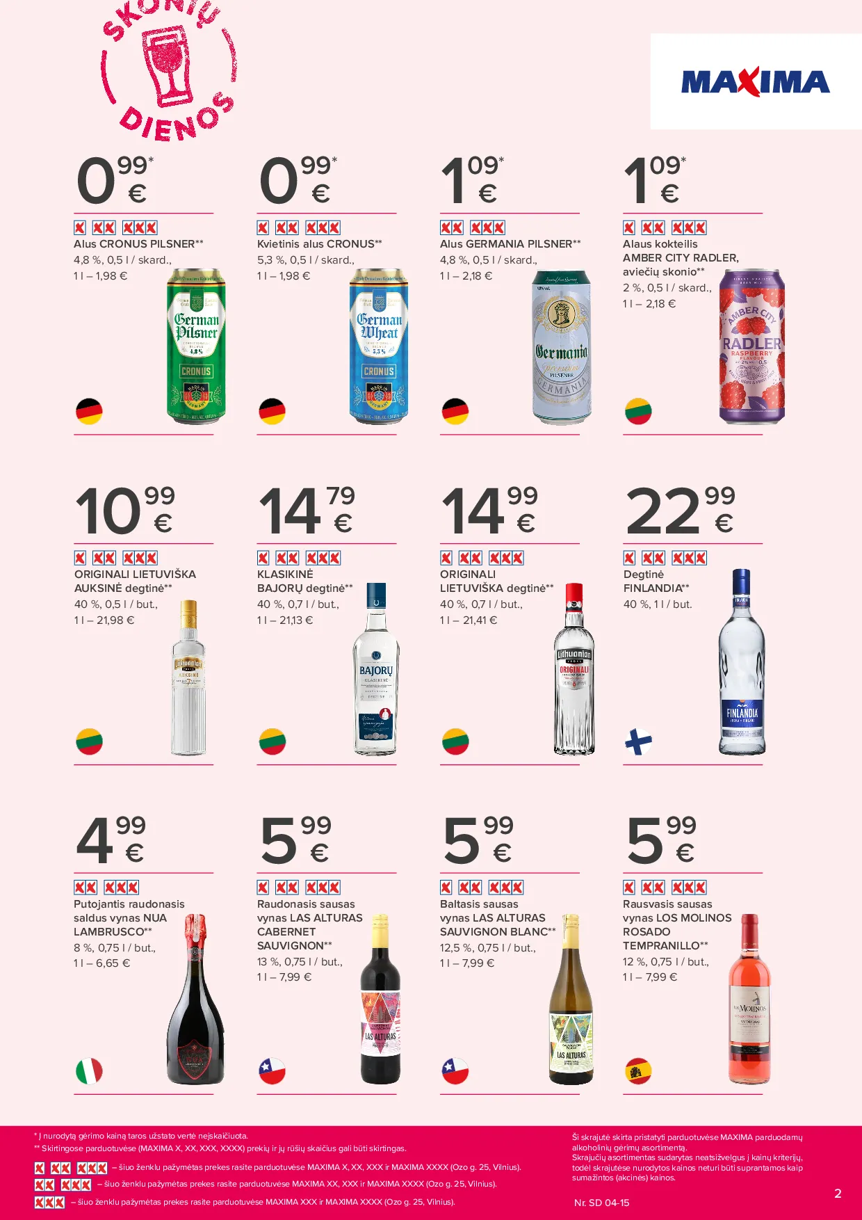 Maxima Skonių dienos naujausias leidinys – 2 psl.