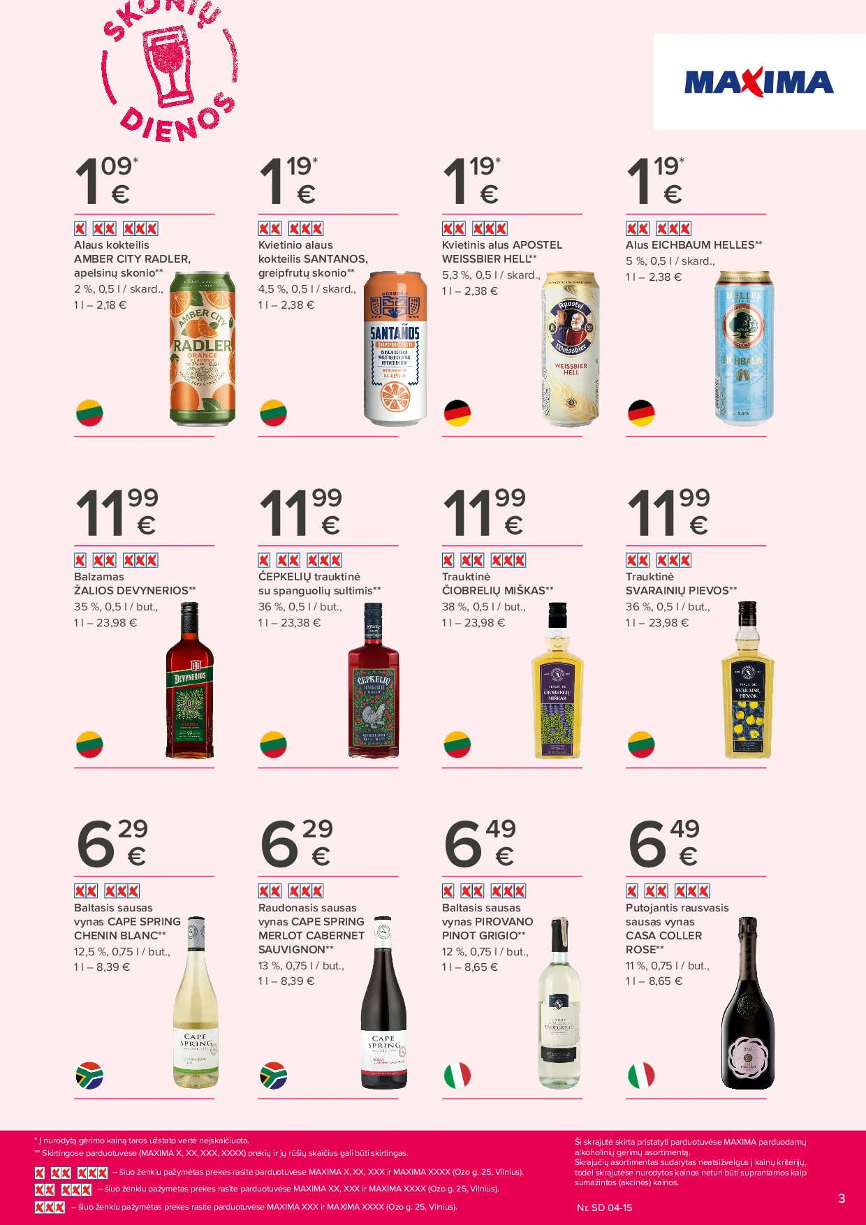 Maxima Skonių dienos naujausias leidinys – 3 psl.