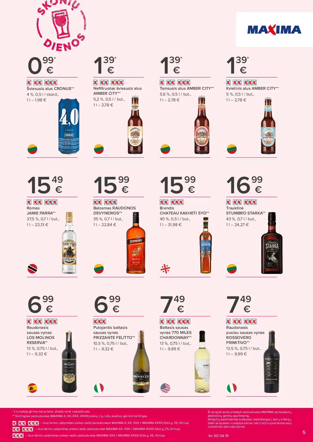 Maxima Skonių dienos naujausias leidinys – 5 psl.