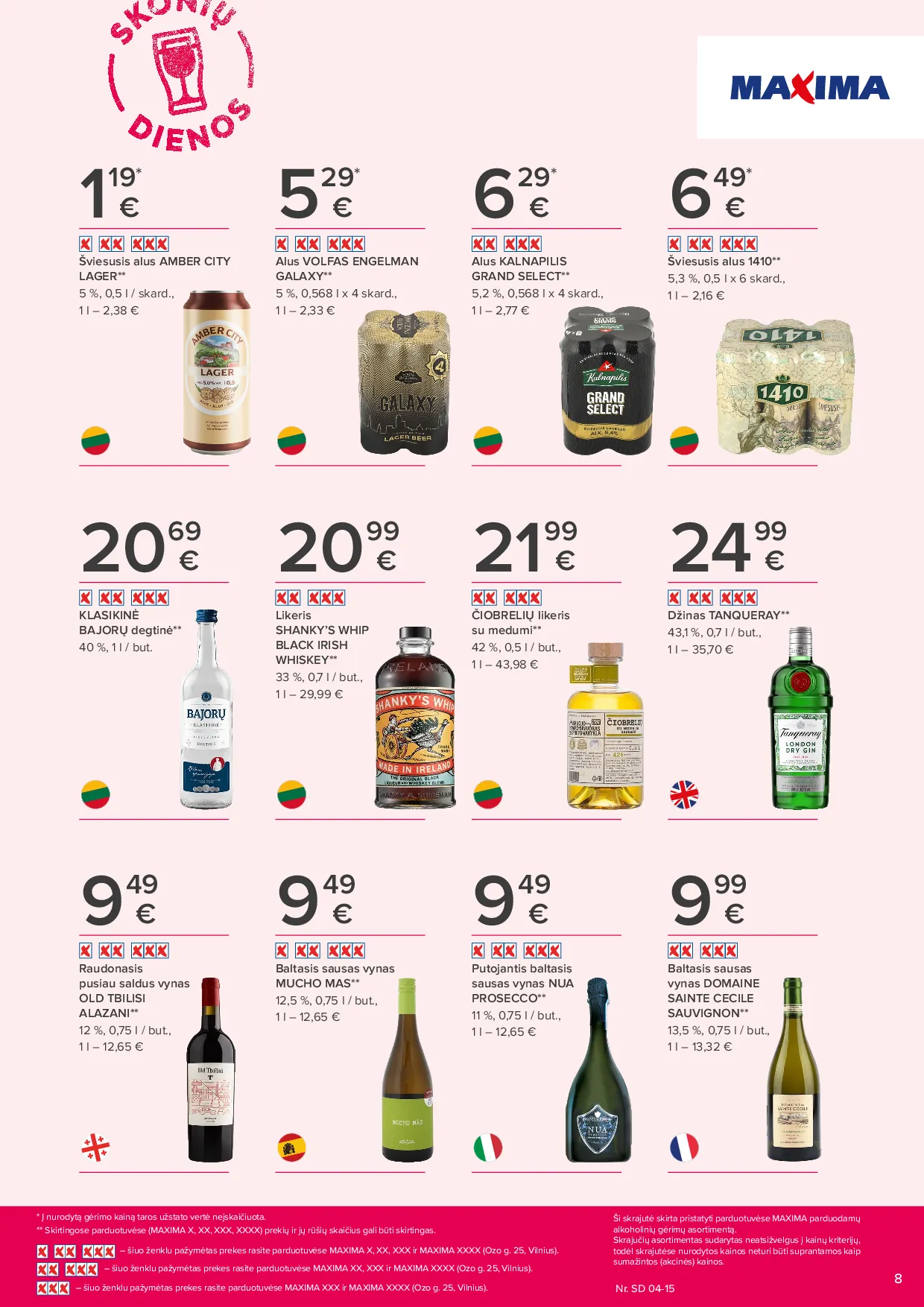 Maxima Skonių dienos naujausias leidinys – 8 psl.