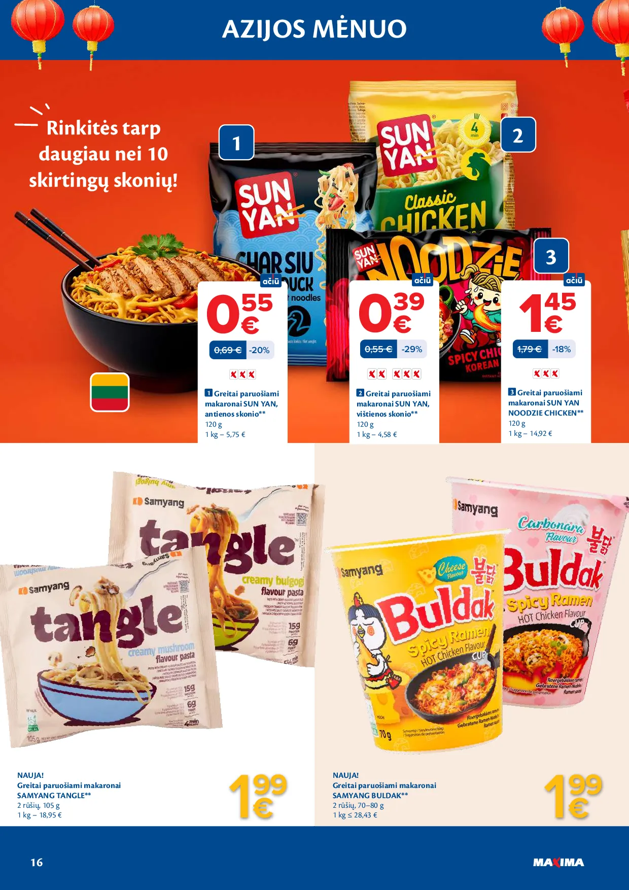 Maxima azijos mėnuo – 16 psl.