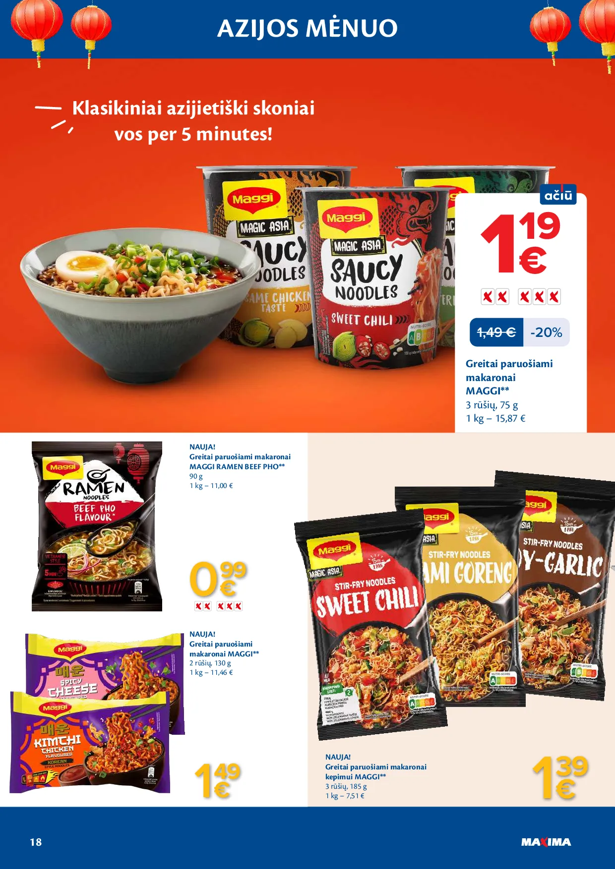 Maxima azijos mėnuo – 18 psl.