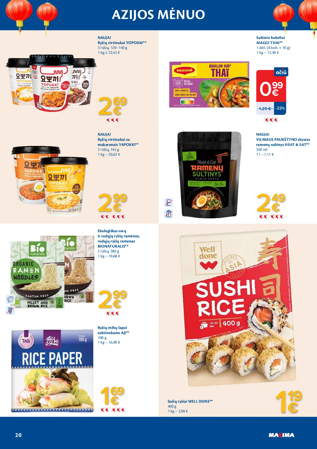 Maxima azijos mėnuo – 20 psl.