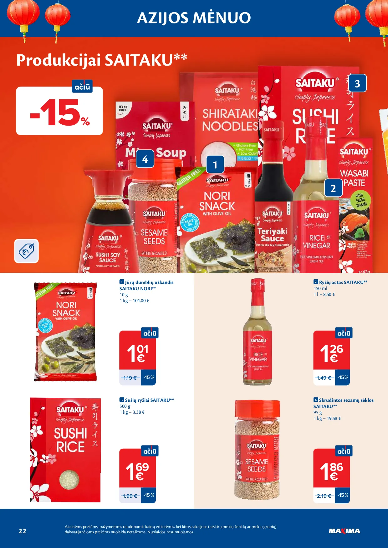 Maxima azijos mėnuo – 22 psl.