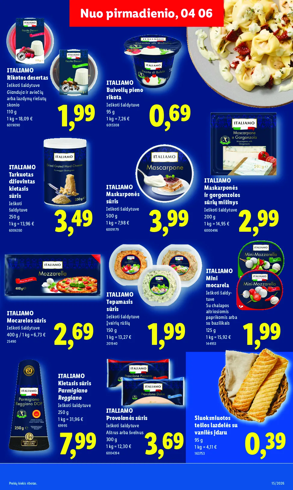 Lidl akcijos šią savaitę. Galioja nuo 2026-04-06 iki 2026-04-12 – 11 psl.