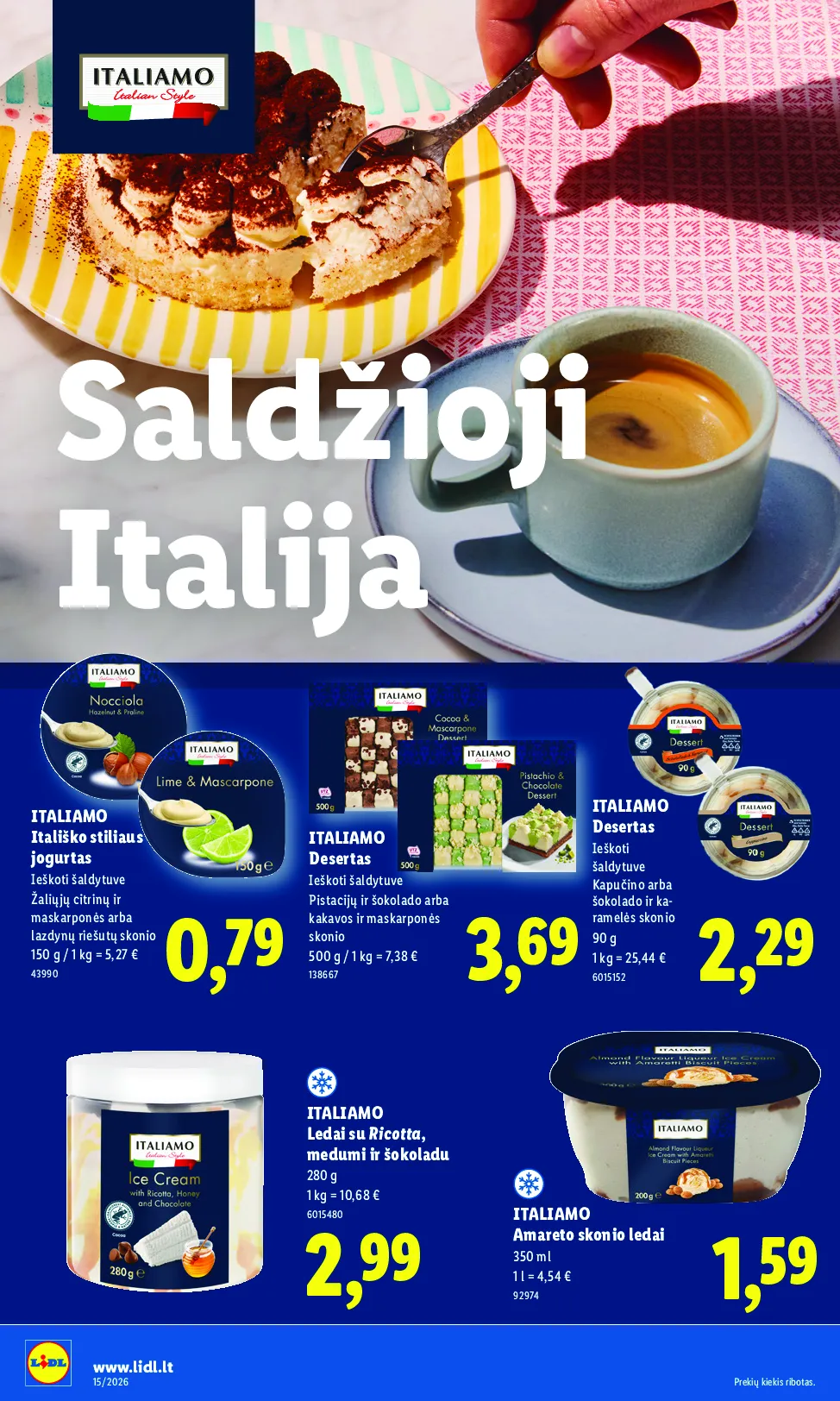 Lidl akcijos šią savaitę. Galioja nuo 2026-04-06 iki 2026-04-12 – 16 psl.