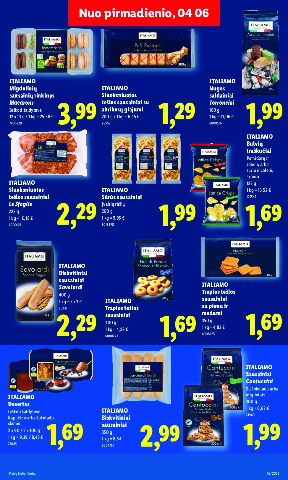 Lidl akcijos šią savaitę. Galioja nuo 2026-04-06 iki 2026-04-12 – 17 psl.