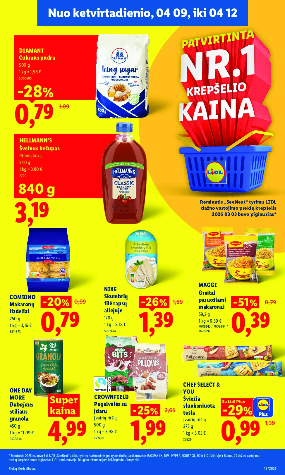 Lidl akcijos šią savaitę. Galioja nuo 2026-04-06 iki 2026-04-12 – 33 psl.