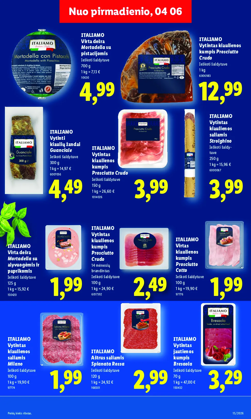 Lidl akcijos šią savaitę. Galioja nuo 2026-04-06 iki 2026-04-12 – 9 psl.