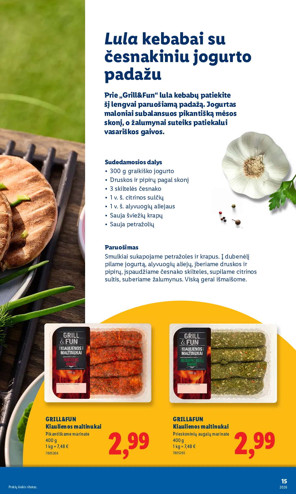 Lidl grilio katalogas – 15 psl.