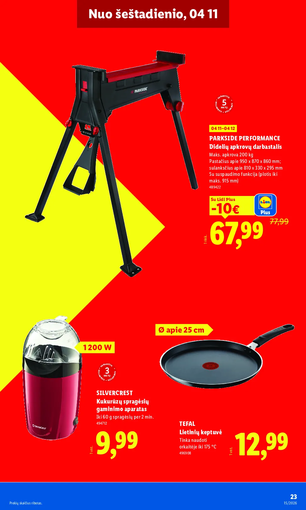 Lidl akcijos šią savaitę. Galioja nuo 2026-04-06 iki 2026-04-12 – 23 psl.