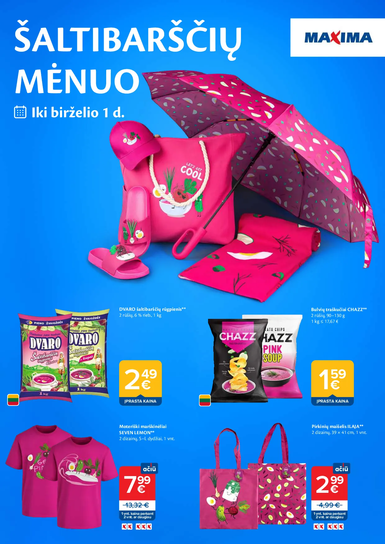 Maxima šaltibarščių mėnuo – 1 psl.