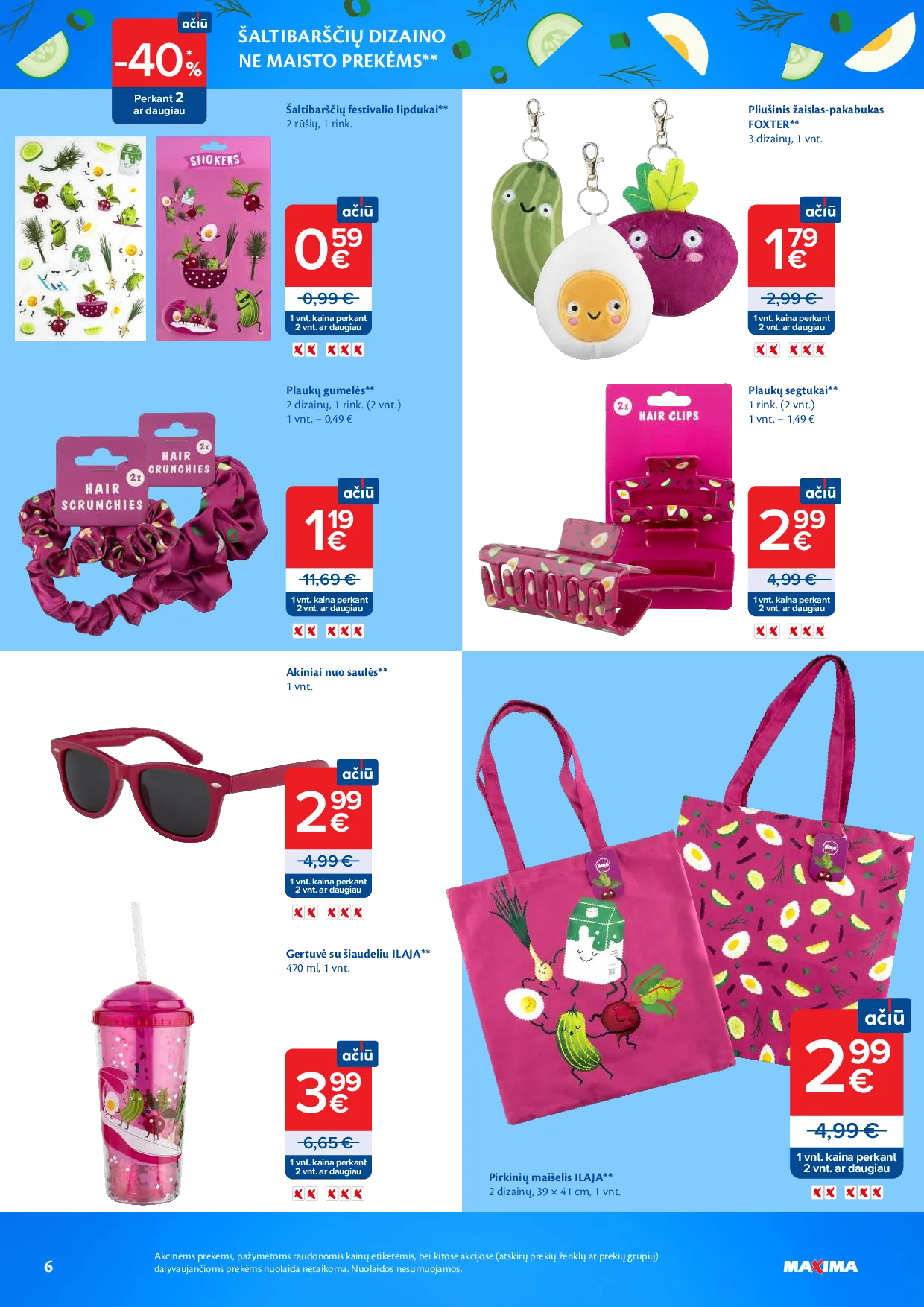 Maxima šaltibarščių mėnuo – 6 psl.