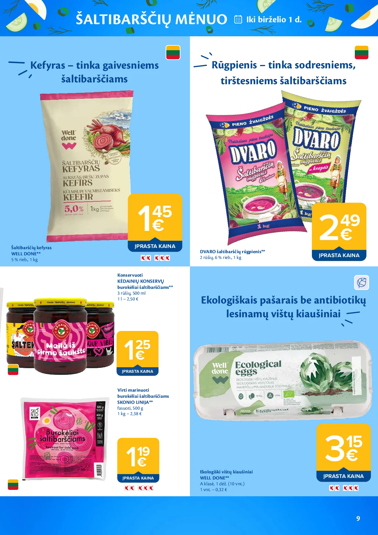 Maxima šaltibarščių mėnuo – 9 psl.