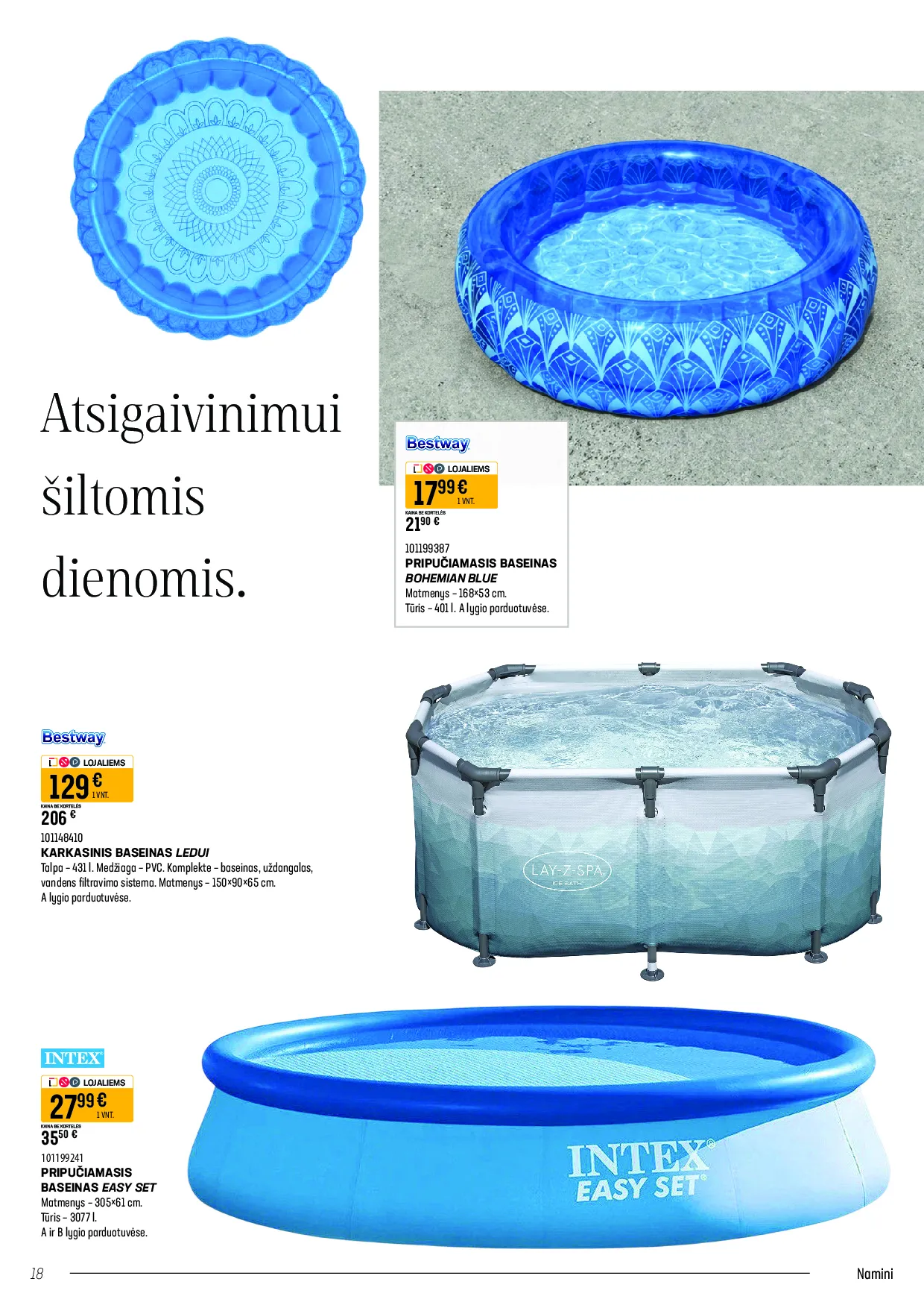Senukai akcijos laisvalaikio prekėms – 18 psl.