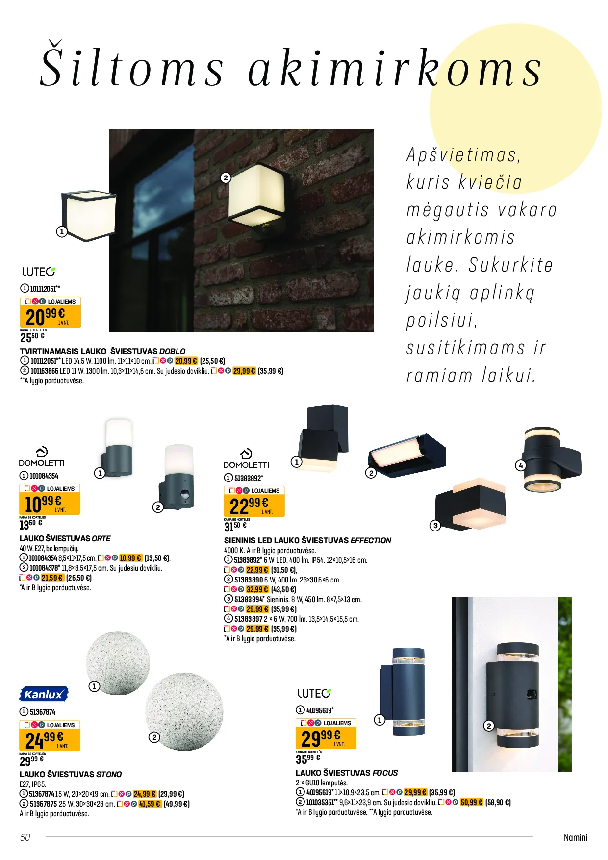 Senukai akcijos laisvalaikio prekėms – 50 psl.