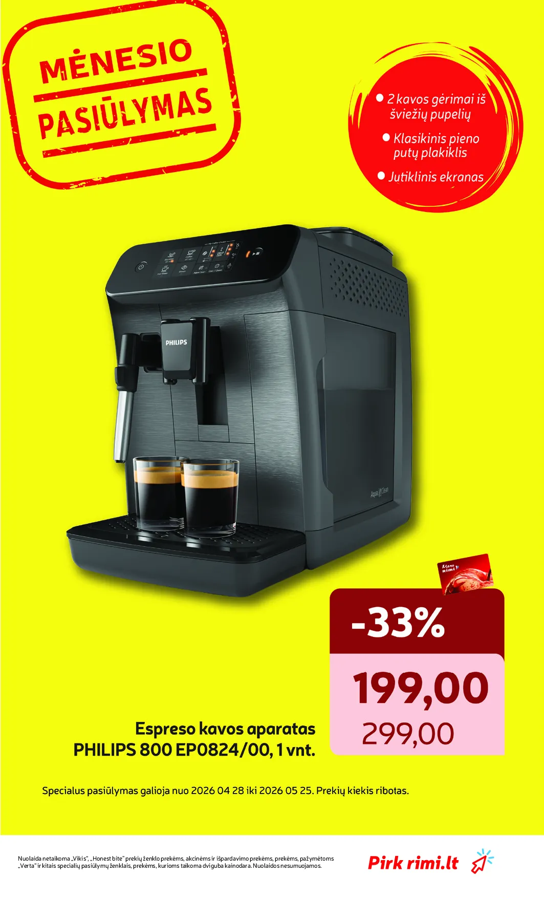 Rimi akcijos šią savaitę. Galioja nuo 2026-04-28 iki 2026-05-04 – 35 psl.