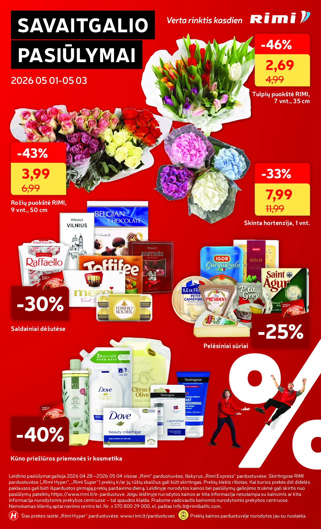 Rimi akcijos šią savaitę. Galioja nuo 2026-04-28 iki 2026-05-04 – 37 psl.