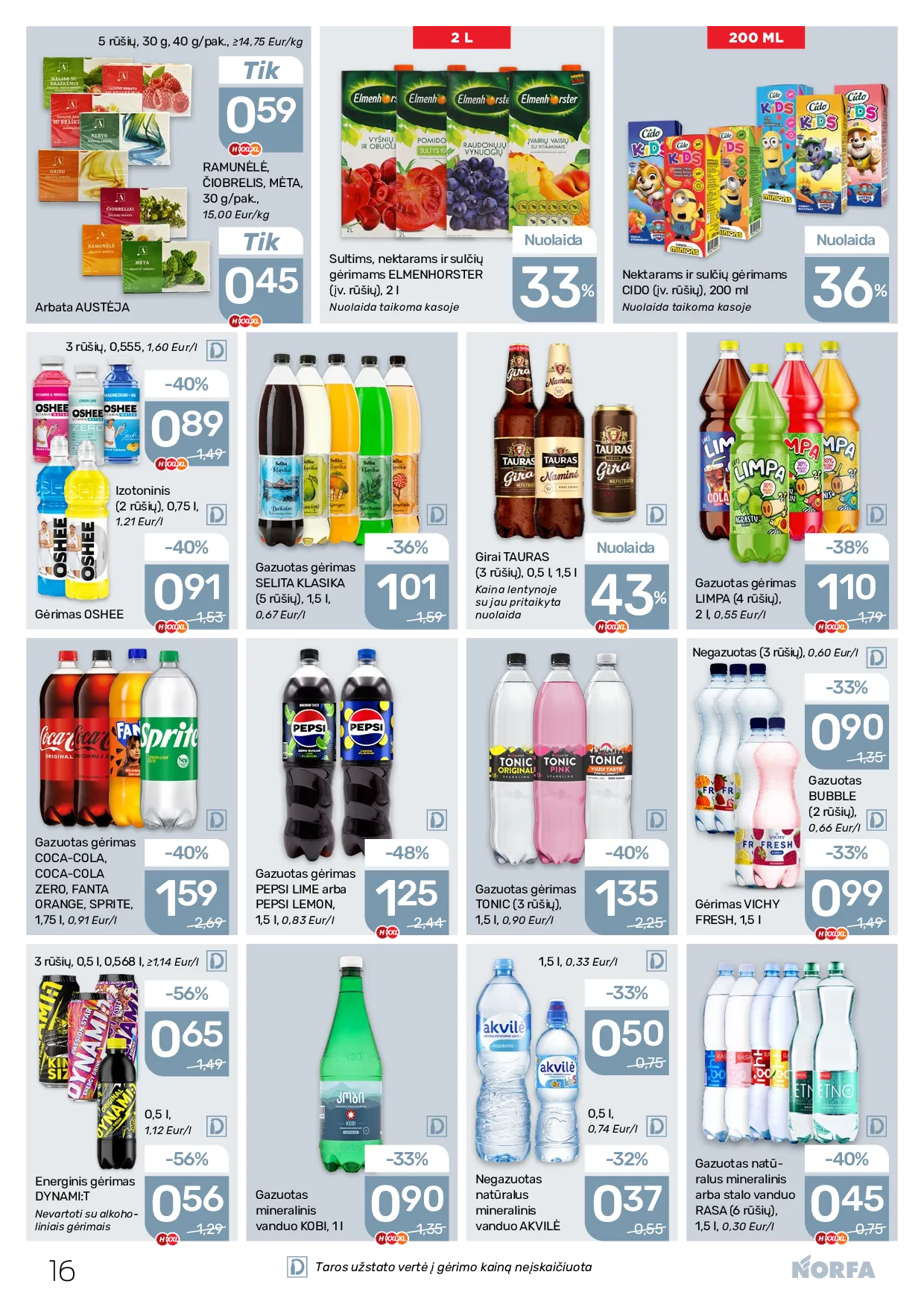 Norfa akcijos šią savaitę. Galioja nuo 2026-04-02 iki 2026-04-15 – 16 psl.