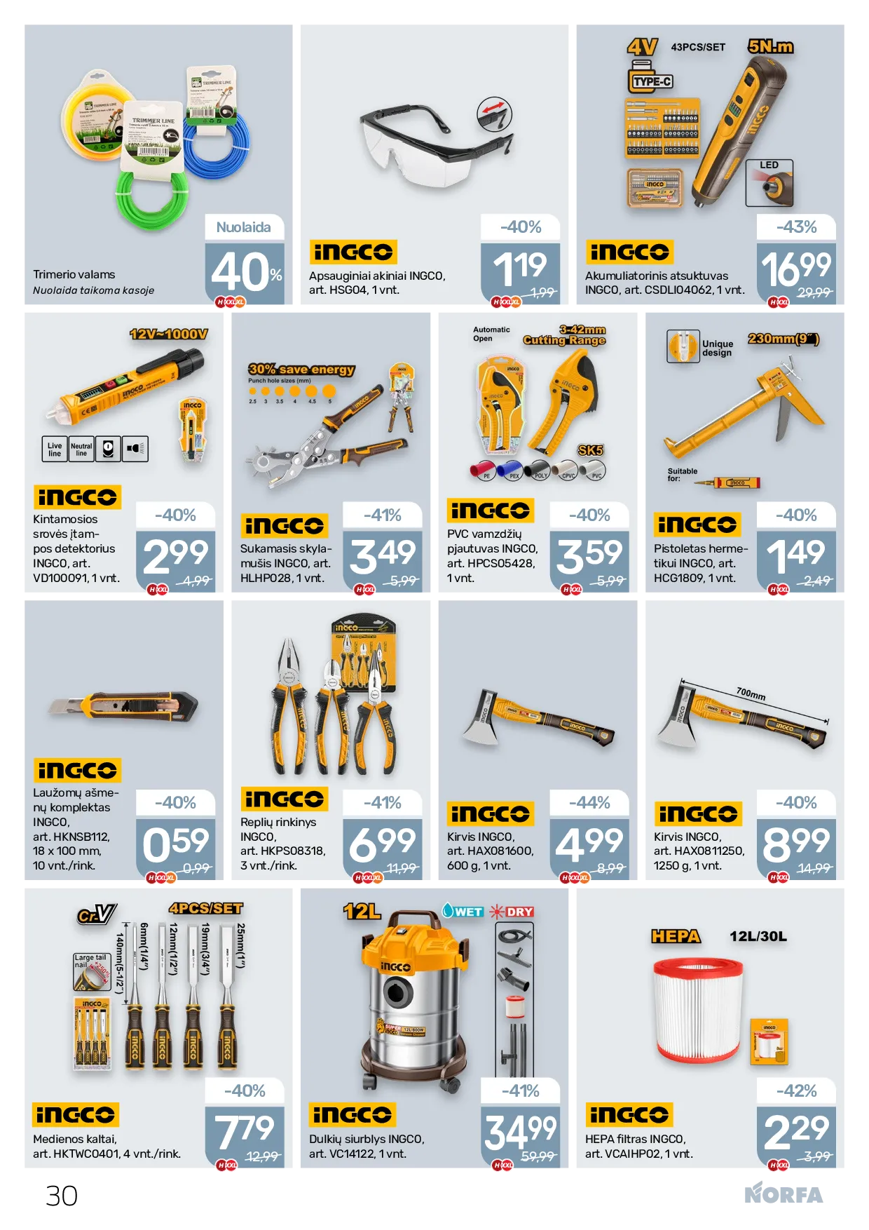 Norfa naujas leidinys – 30 psl.