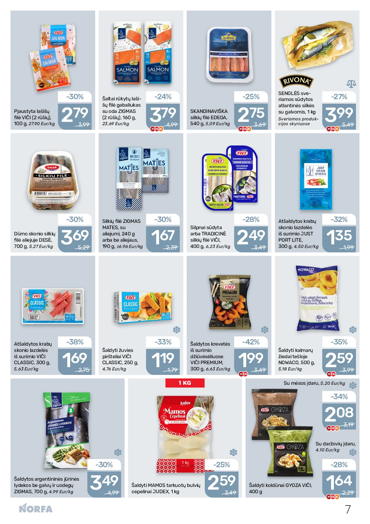 Norfa akcijos šią savaitę. Galioja nuo 2026-04-02 iki 2026-04-15 – 7 psl.