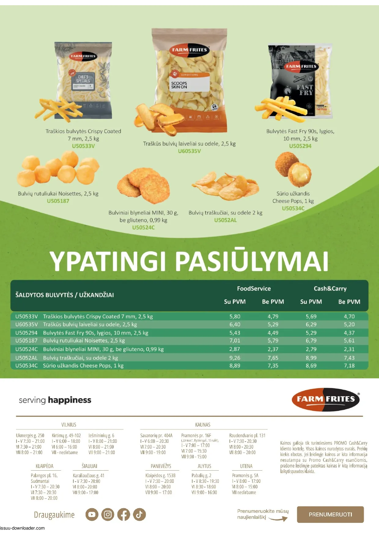 Promo Cash&Carry akcijos šią savaitę. Galioja nuo 2026-04-01 iki 2026-04-30 – 12 psl.