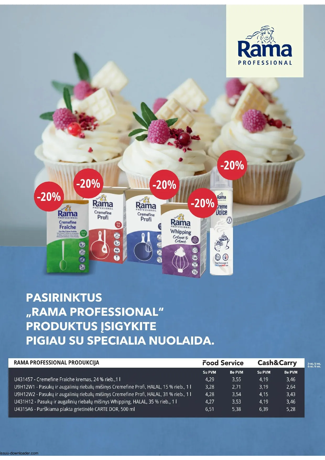 Promo Cash&Carry akcijos šią savaitę. Galioja nuo 2026-04-01 iki 2026-04-30 – 3 psl.
