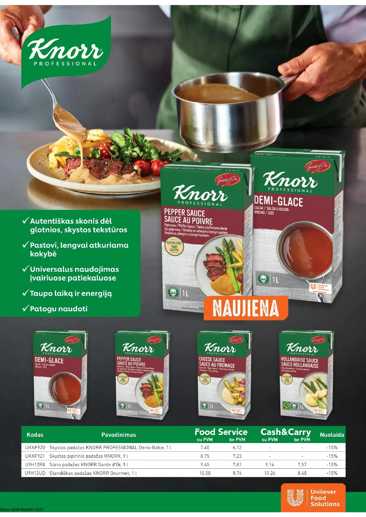 Promo Cash&Carry akcijos šią savaitę. Galioja nuo 2026-04-01 iki 2026-04-30 – 7 psl.