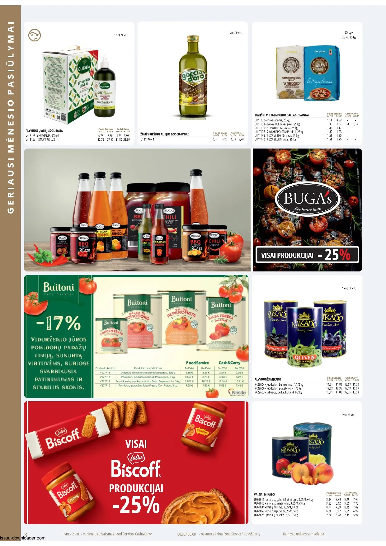 Promo Cash&Carry akcijos šią savaitę. Galioja nuo 2026-04-01 iki 2026-04-30 – 8 psl.