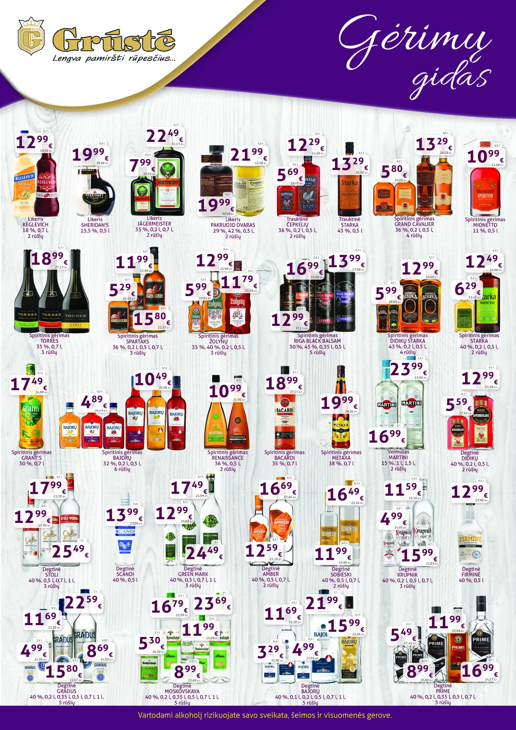 GRŪSTĖ gėrimų gidas – 2 psl.